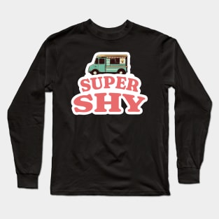 New jeans super shy typography font bunny tokki | Morcaworks Long Sleeve T-Shirt